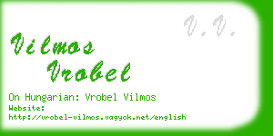 vilmos vrobel business card